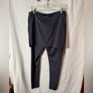 FILA Women's Black Skirted XL Leggings Excellent Condition